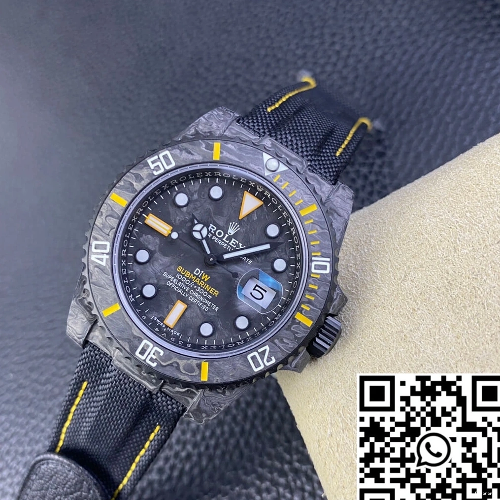 Factory Black Fiber Submariner Rolex Bezel Carbon DIW VS 0313